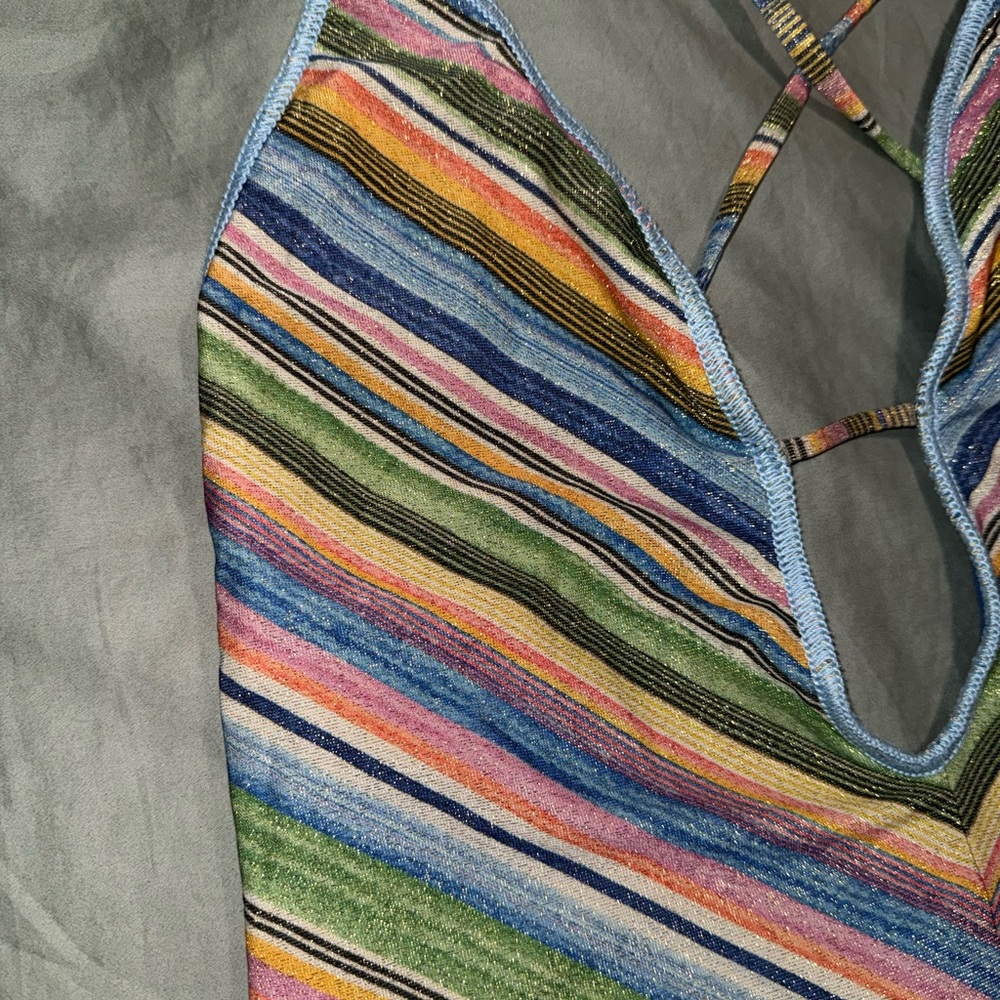 Becca East Village Printed Plunge One-Piece Swimsuit - Madison Southern Charm - Picture 7 of 11